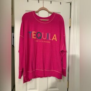 Plus Size Tequila Lime And Sunshine Sweatshirt 2X